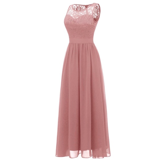 Dressystar Dresses & Skirts - Bridesmaid Lace Chiffon Blush Dress. XXL